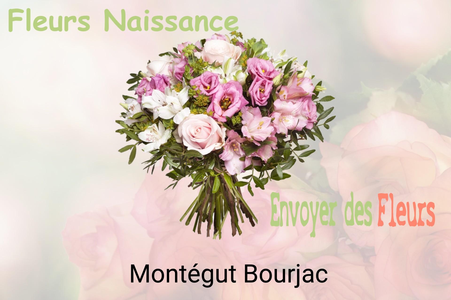 Bouquet de fleurs de naissance livré à Montégut-Bourjac